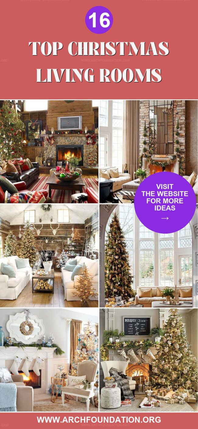 16 Christmas Living Rooms to Inspire You