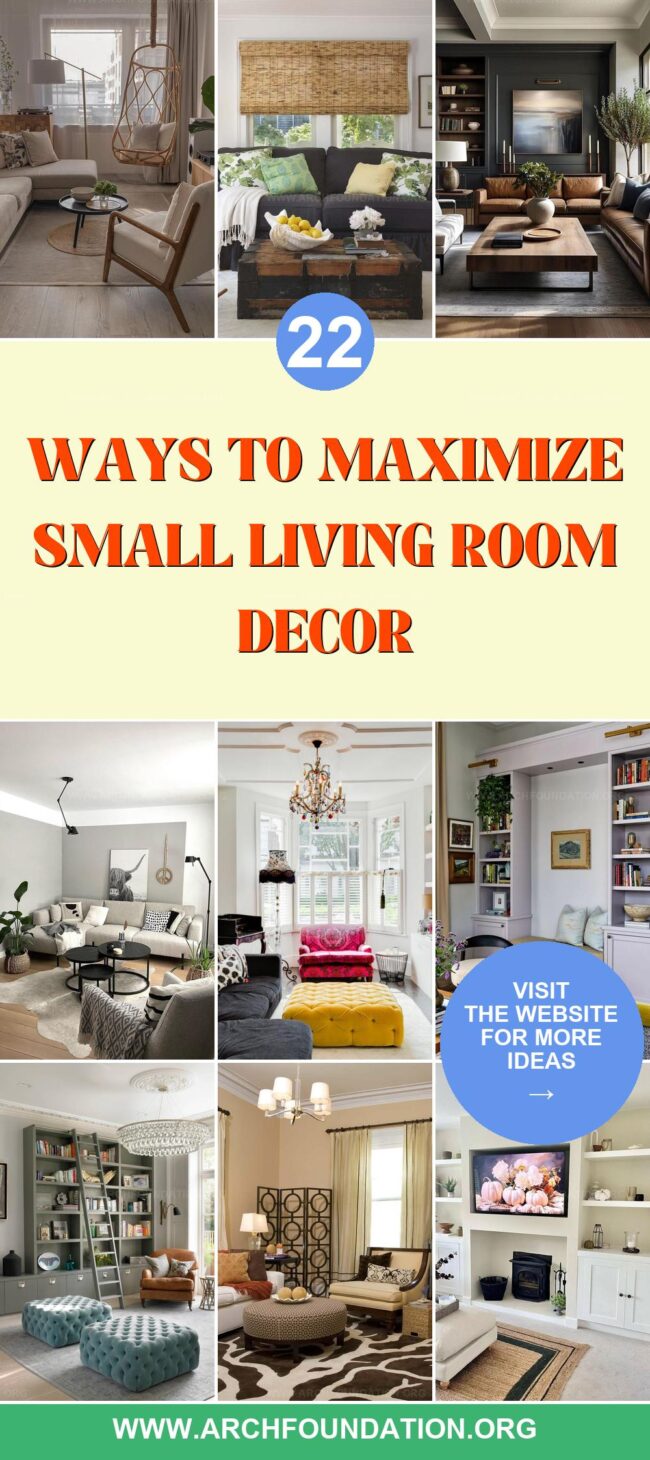 22 Smart Ways to Maximize Small Living Room Decor