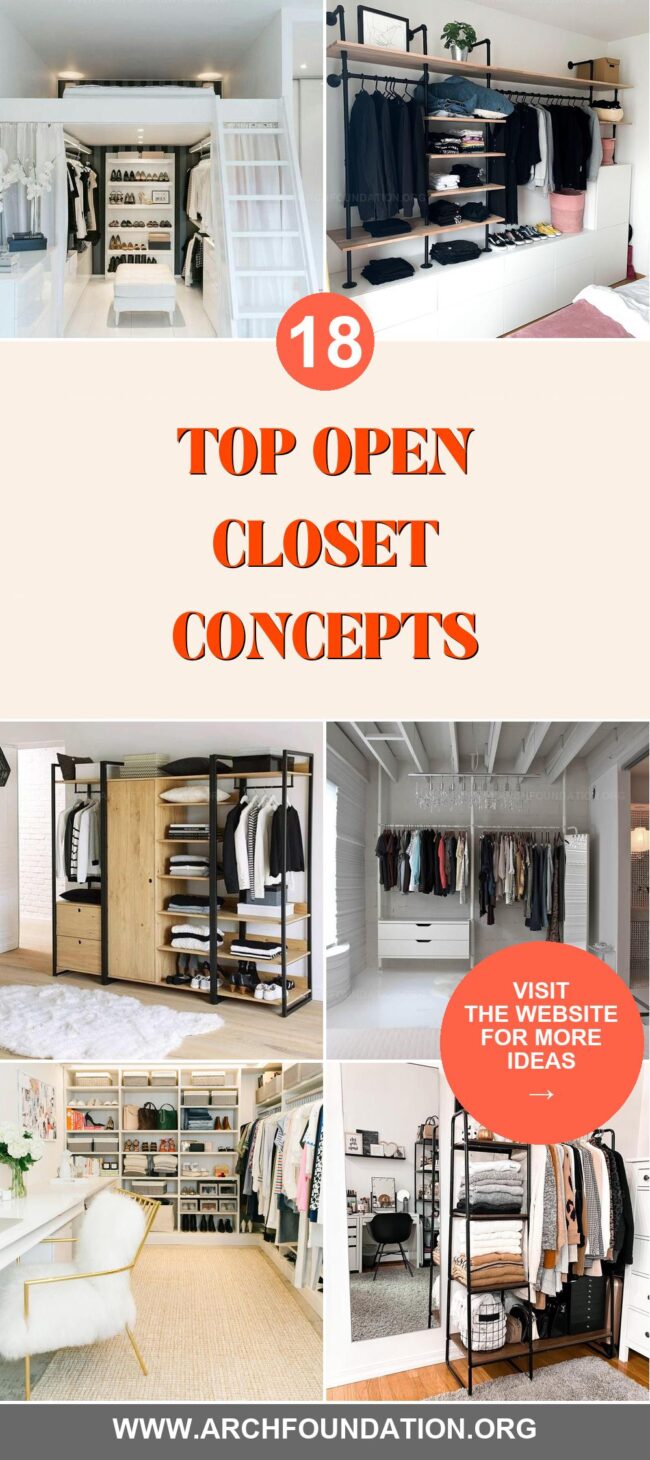 18 Clever Open Closet Ideas for Easy Outfit Selection