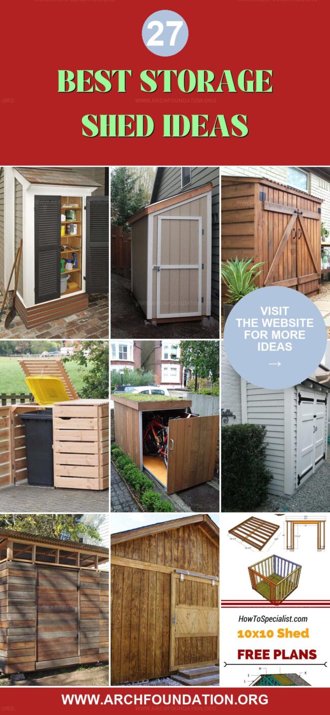 27 Innovative Garden Shed Storage Ideas