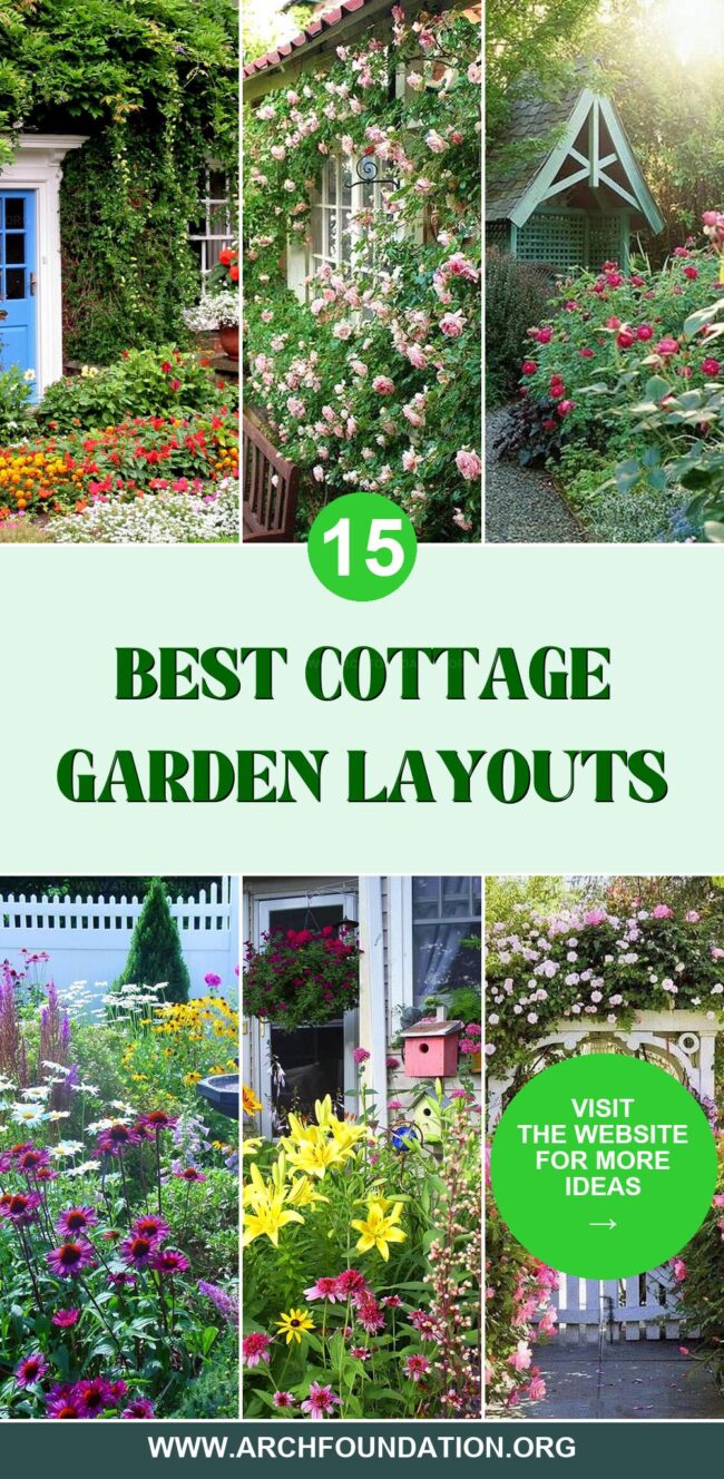 15 Enchanting Cottage Garden Layouts to Fill Your Space with Color