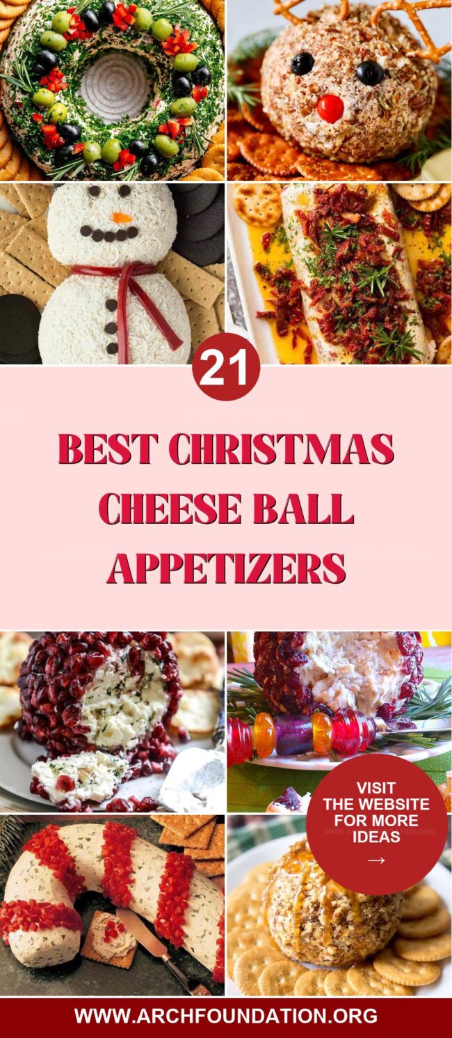 21 Delicious Christmas Cheese Ball Appetizers