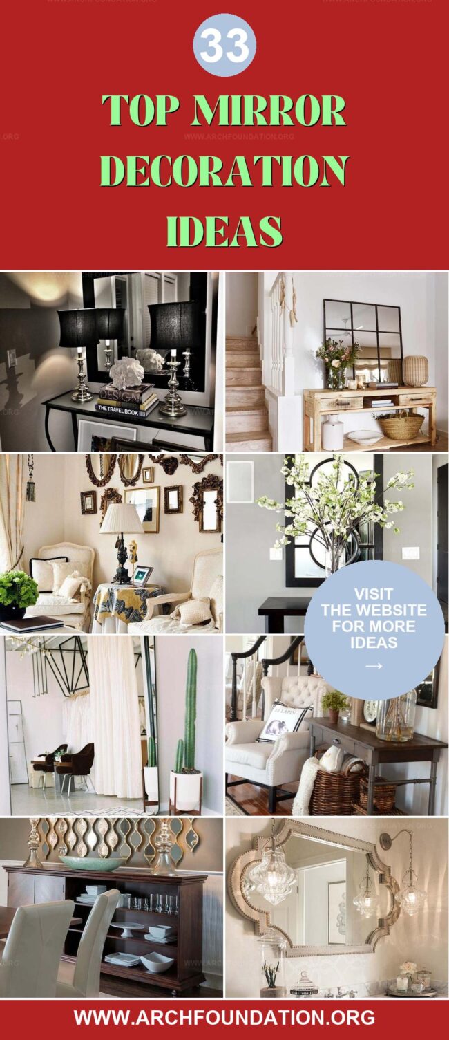 33 Creative Mirror Decoration Ideas for a Chic Look