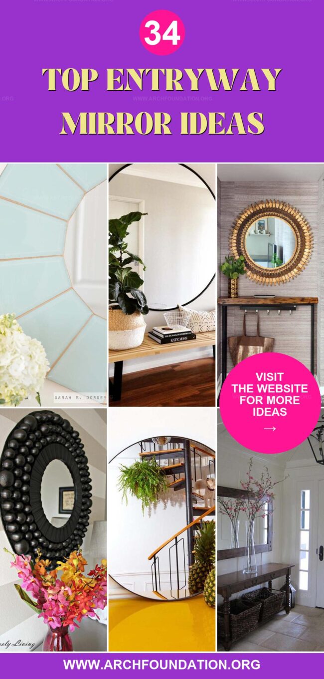 34 Best Entryway Mirror Ideas to Glam Up Your Home