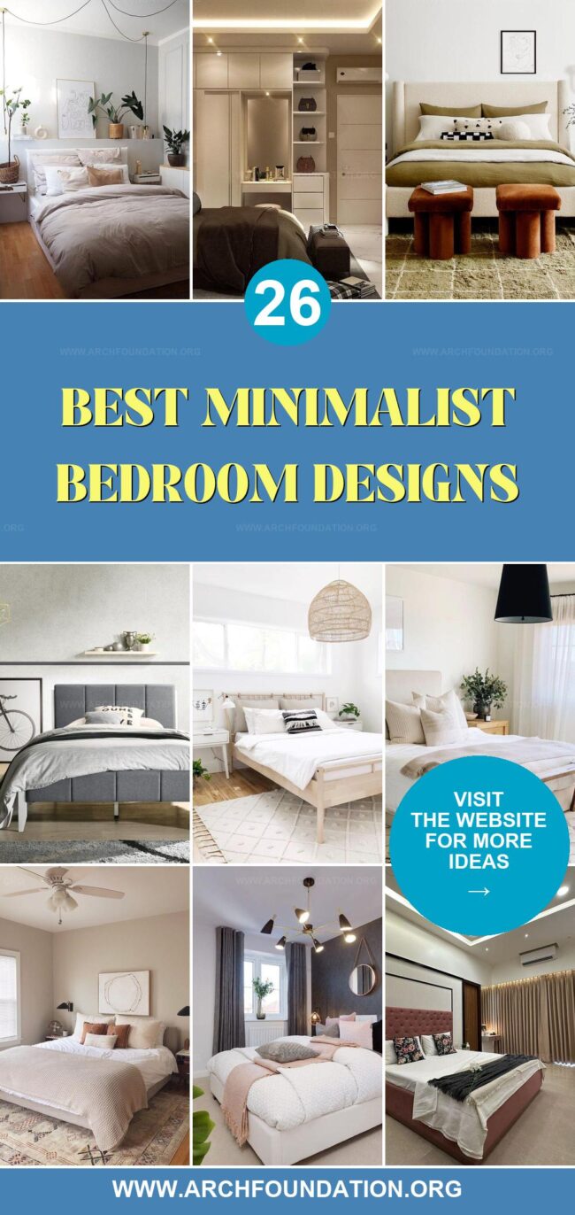 26 Sleek Minimalist Bedroom Ideas