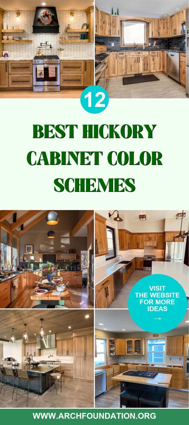 12 Best Color Schemes for Hickory Cabinet Kitchens