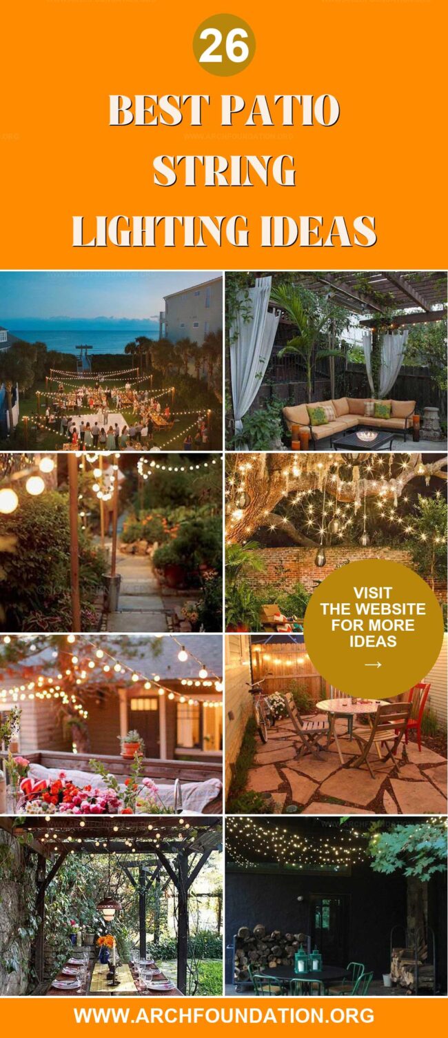 26 Fantastic Yard and Patio String Lighting Ideas