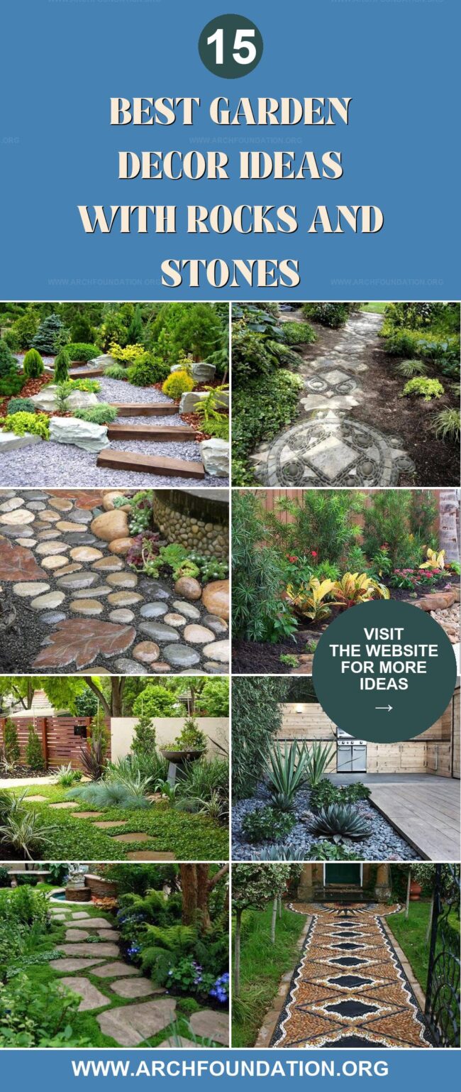 15 Inspiring Garden Decor Ideas with Rocks and Stones