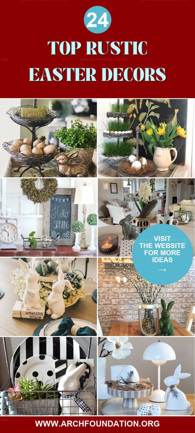 24 Rustic Easter Decor Ideas to Add Spring Charm