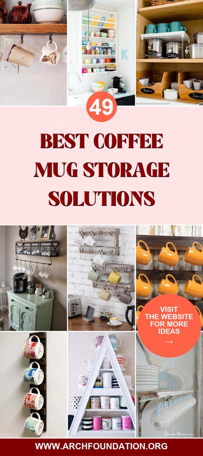 49 Coffee Mug Storage Ideas to Keep Your Kitchen Tidy