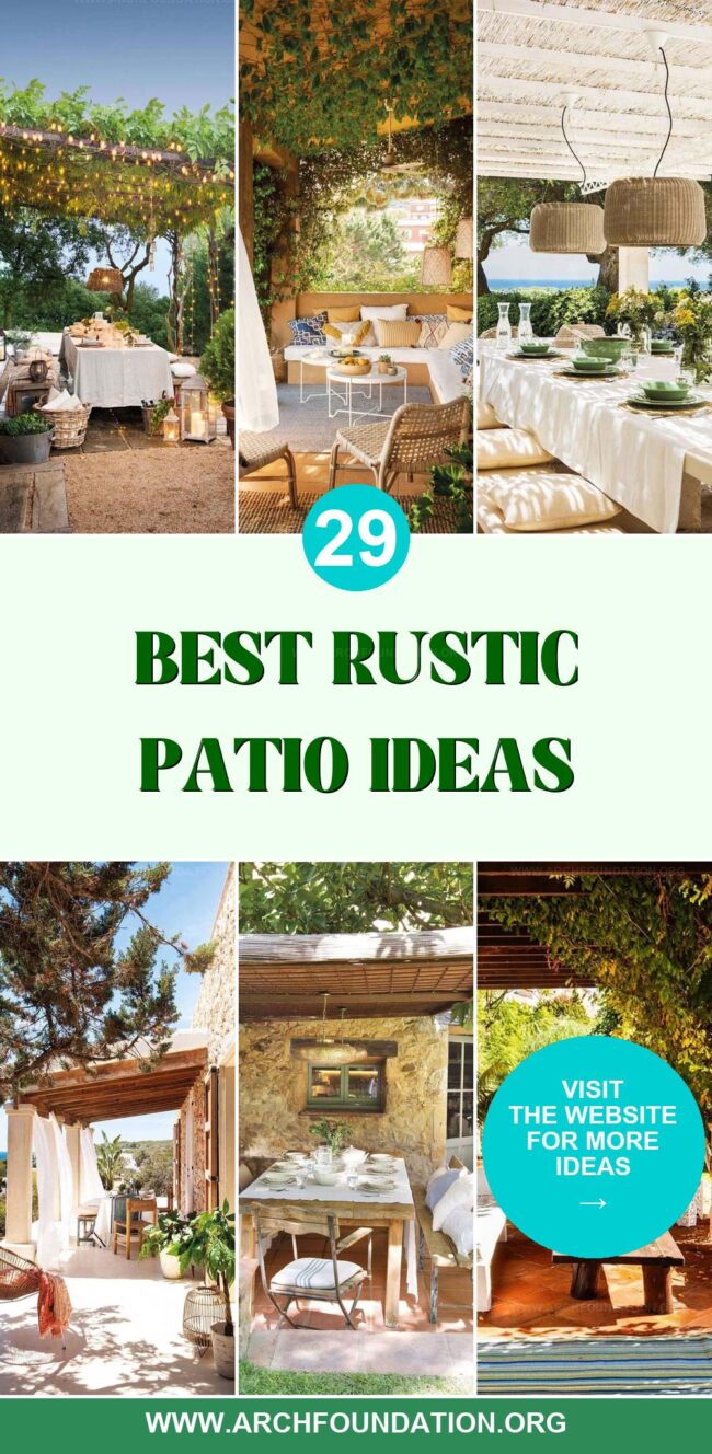 29 Creative Rustic Patio Ideas to Make Your Backyard a Cozy Heaven