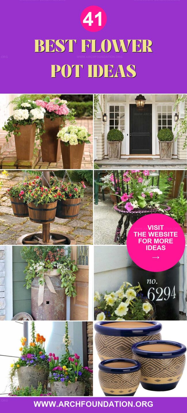 41 Creative Flower Pot Ideas for Stunning Displays