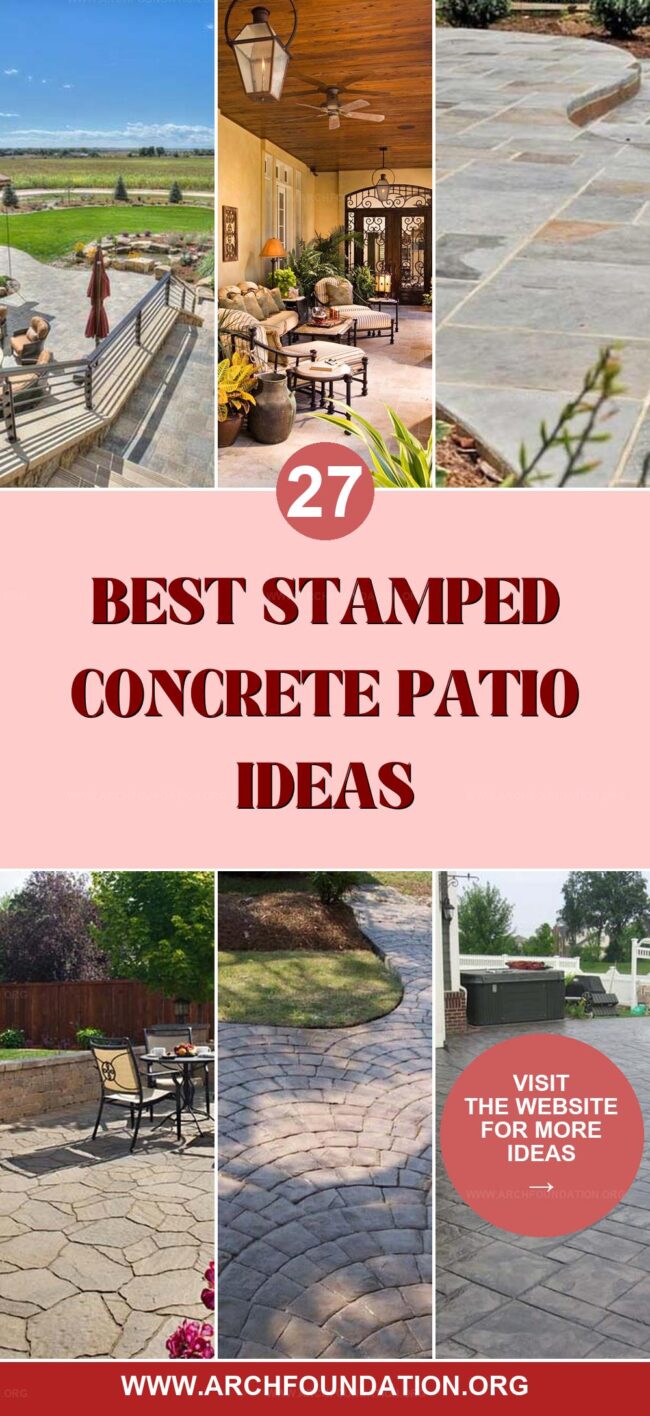 27 Inspiring Stamped Concrete Patio Ideas for a Stylish Outdoor Makeover