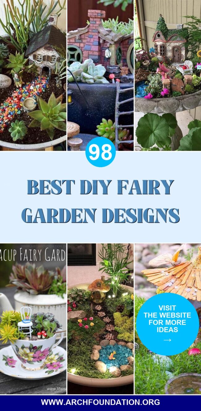 98 Enchanting DIY Fairy Garden Designs