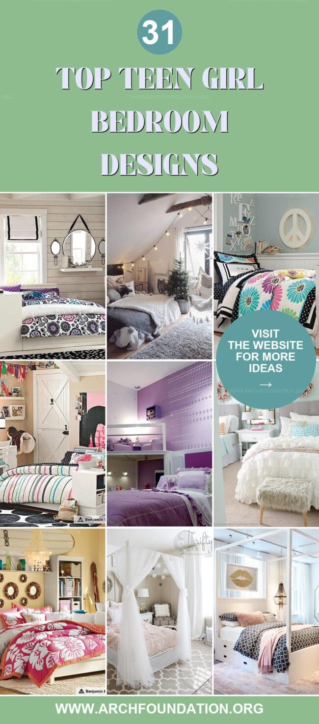 31 Cute Teen Girl Bedroom Designs to Adore