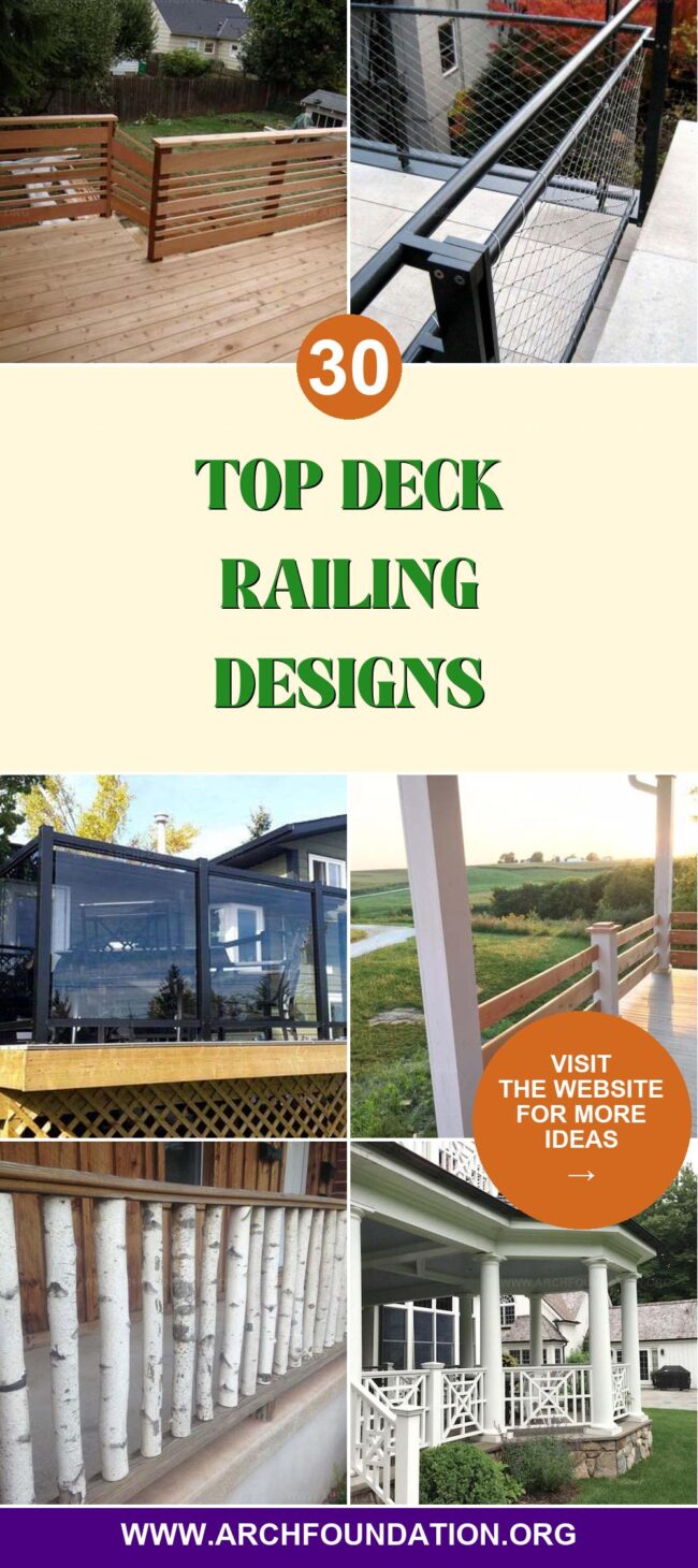 30 Budget-Friendly Deck Railing Designs