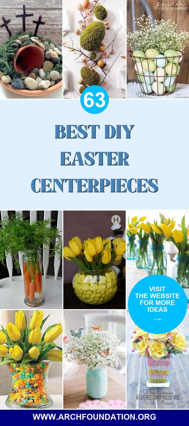 63 DIY Easter Centerpieces to Brighten Up Your Home