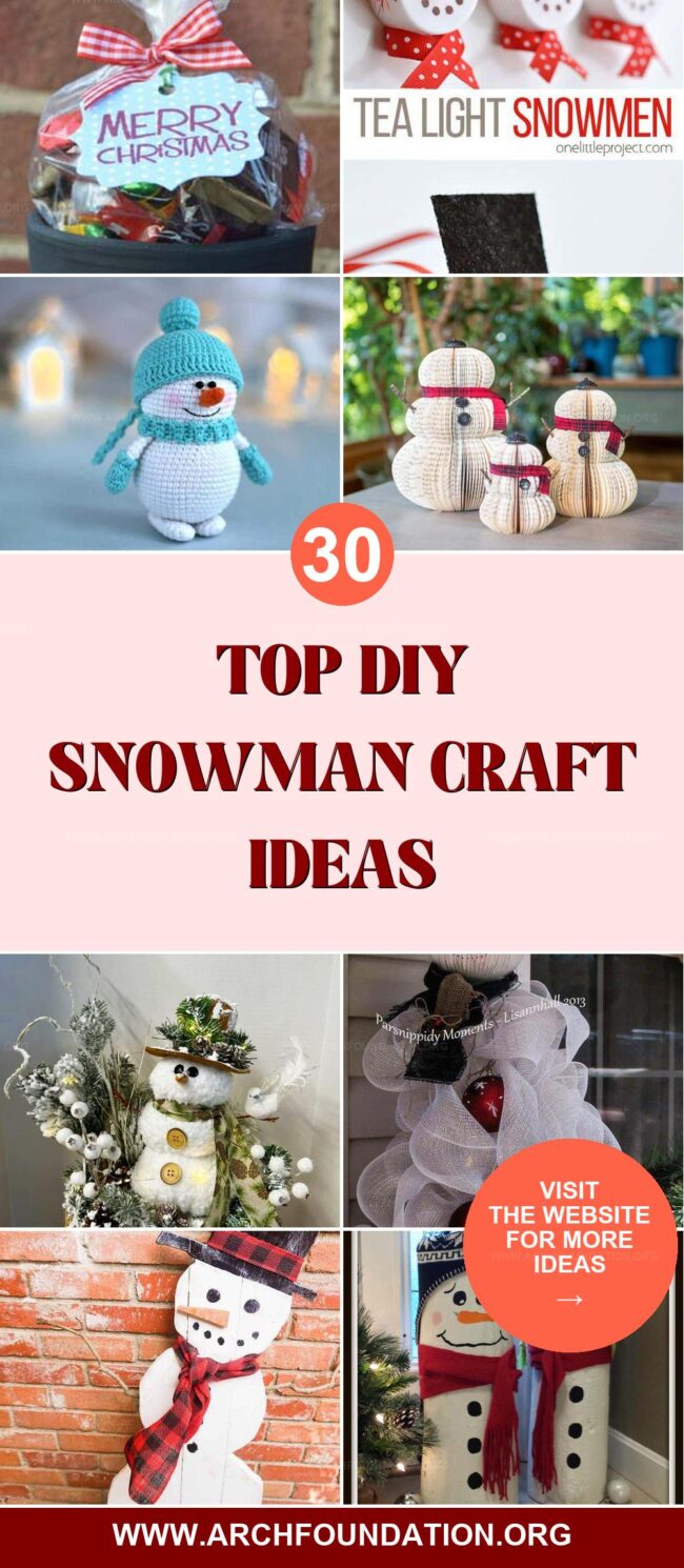 30 DIY Snowman Ideas for the Perfect Holiday