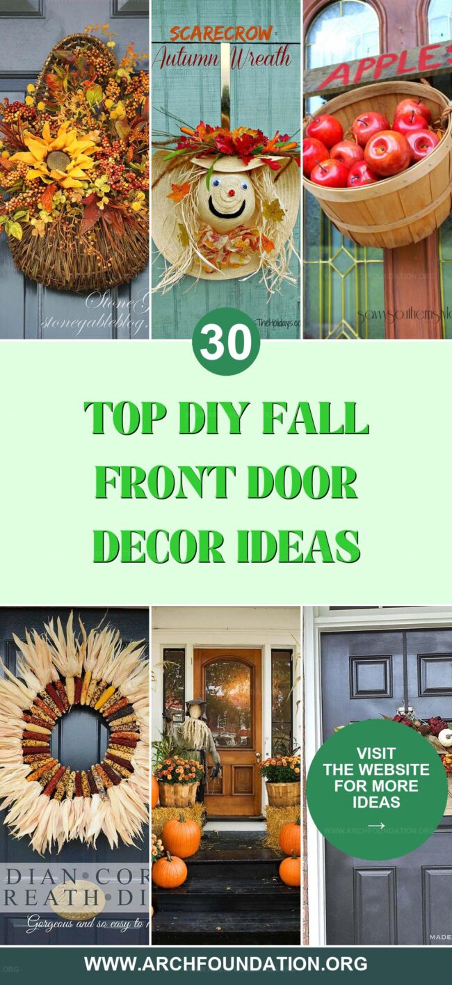 30 DIY Ideas for Fall Front Door Decor