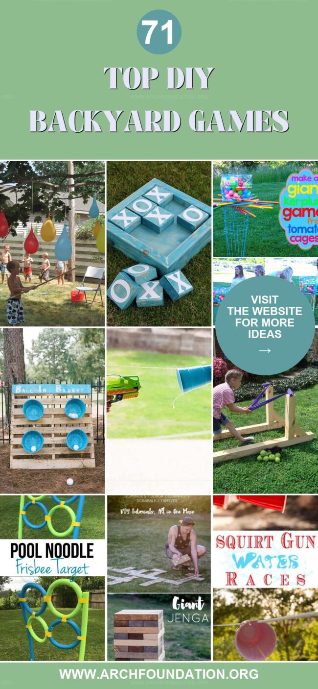 71 Creative DIY Backyard Games for Family Fun