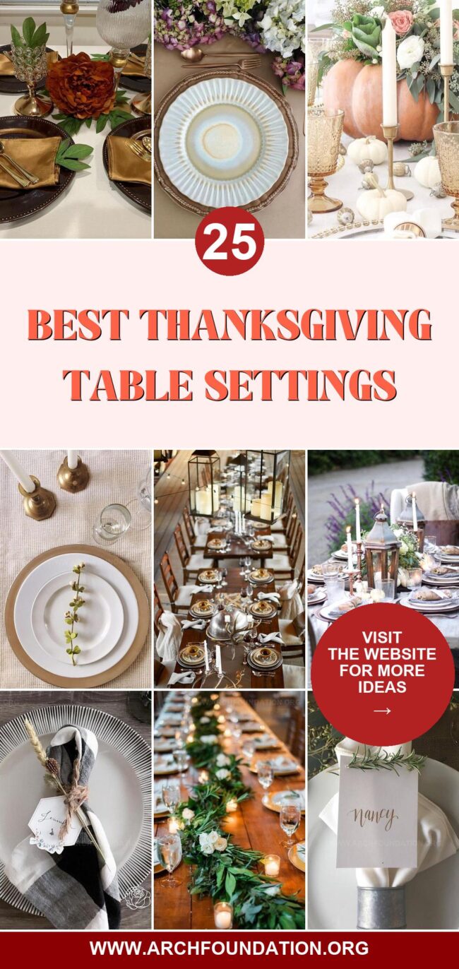 25 Chic Thanksgiving Table Settings to Impress Guests