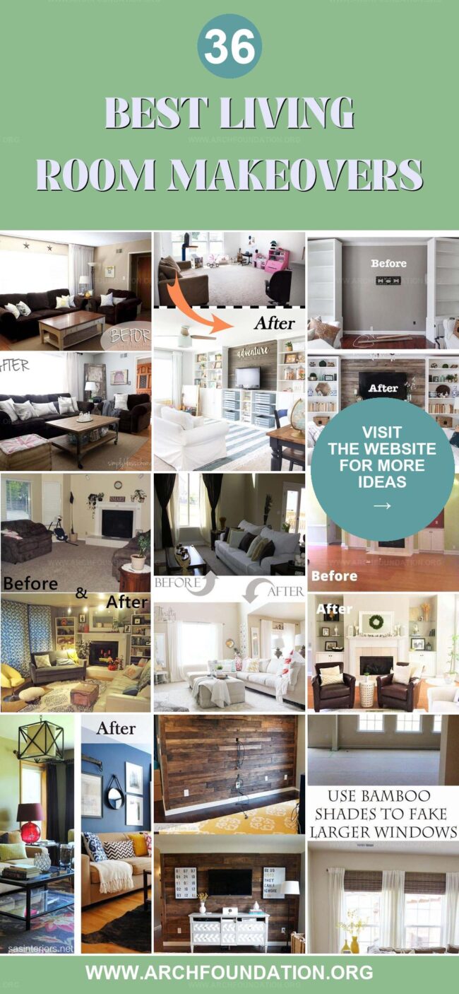 36 Before-and-After Living Room Makeovers for Inspiration