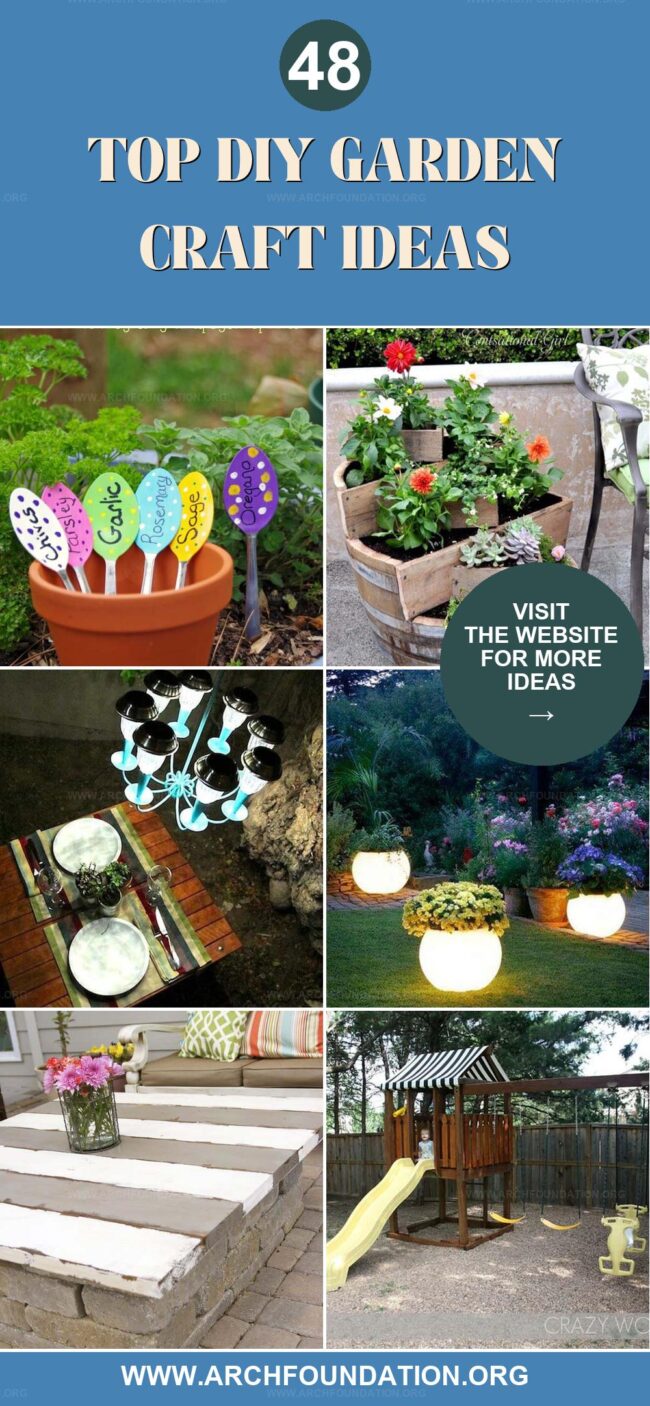 48 Fun DIY Garden Crafts to Do