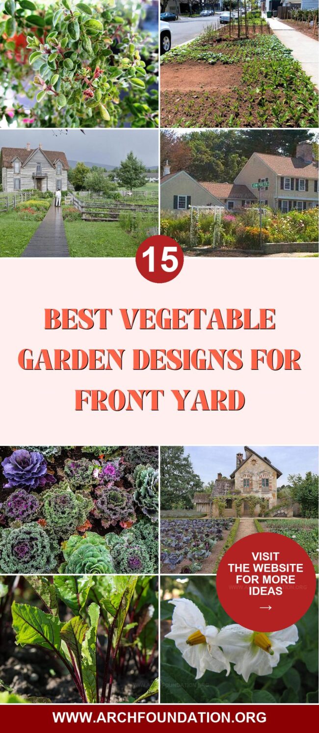 15 Vegetable Garden Designs for Front Yard Feast