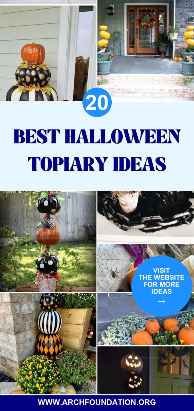 20 Creative Topiaries for Halloween Porch Decor