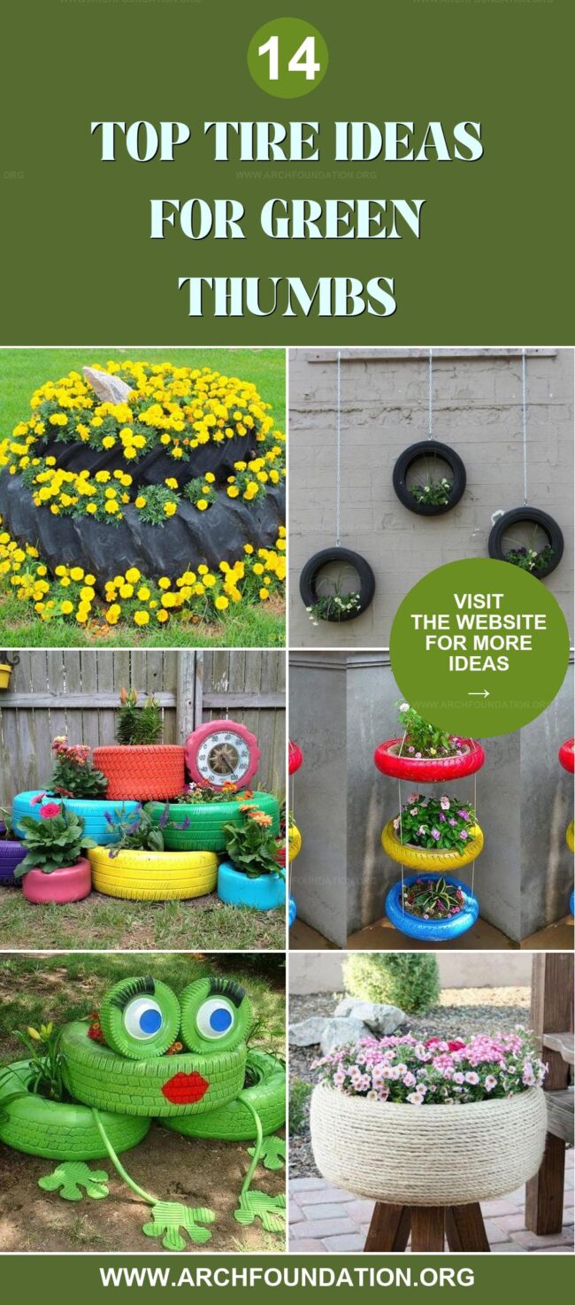 14 Fun Tire Ideas to Boost Your Garden Style