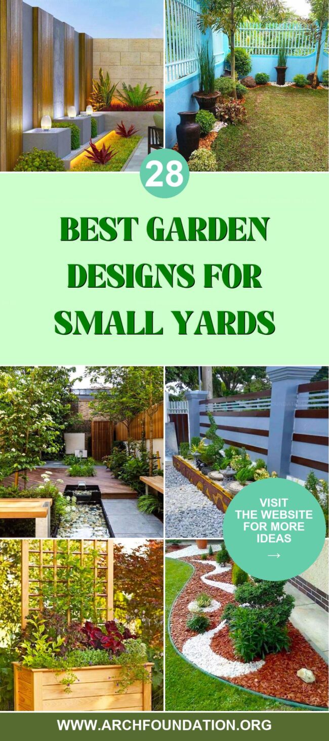 28 Functional Garden Designs Tailored for Small Yards