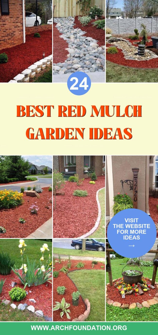 24 Creative Red Mulch Ideas to Elevate Your Garden's Color and Texture