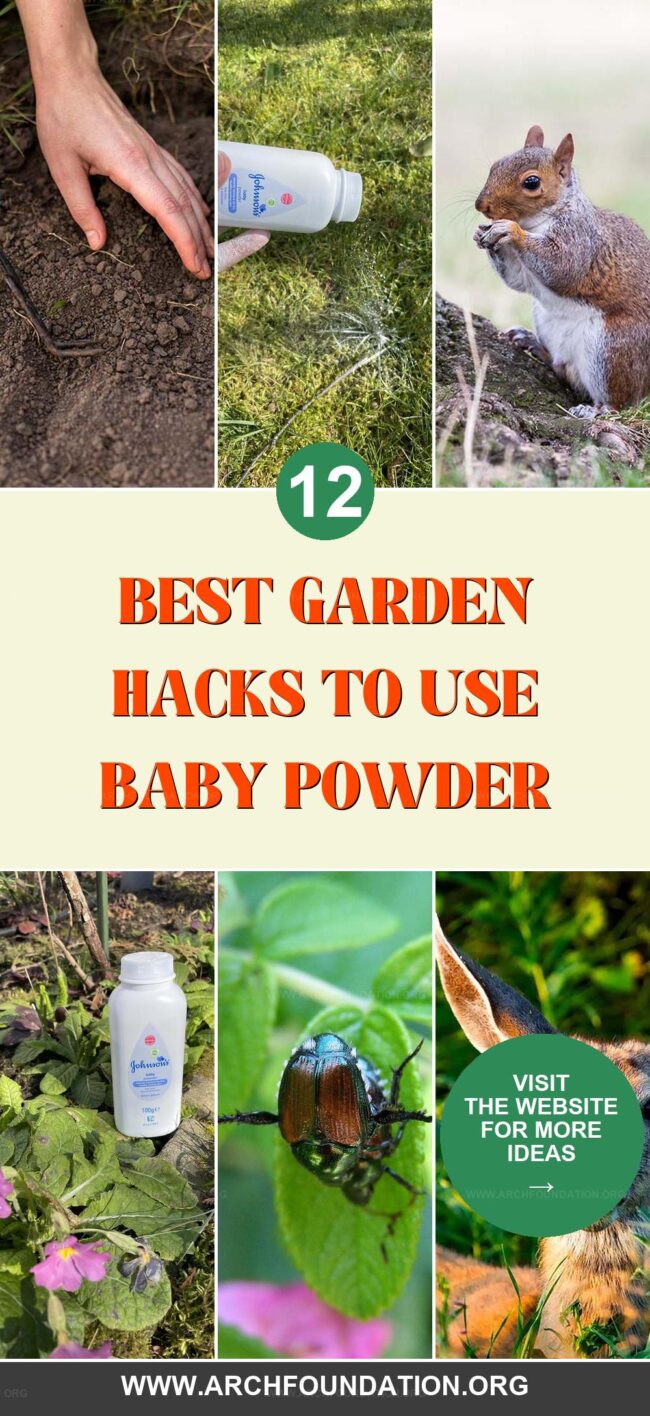 12 Garden Hacks Using Baby Powder