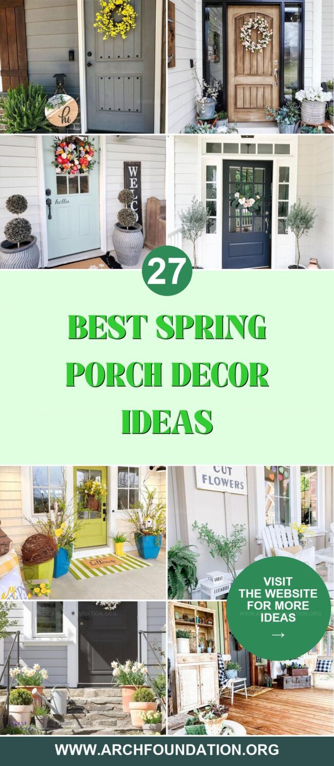 27 Stylish Spring Porch Decor Ideas to Welcome the Season with Charm