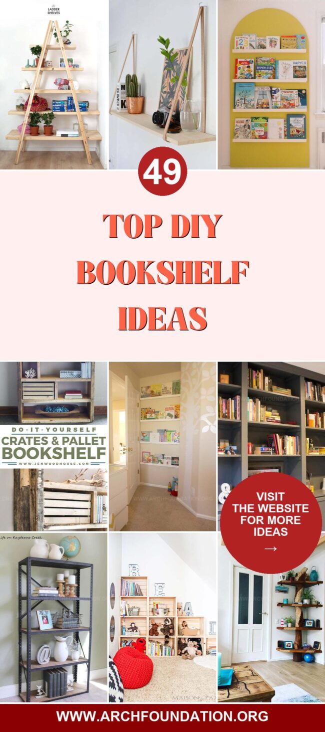 49 DIY Bookshelf Designs for Book Lovers