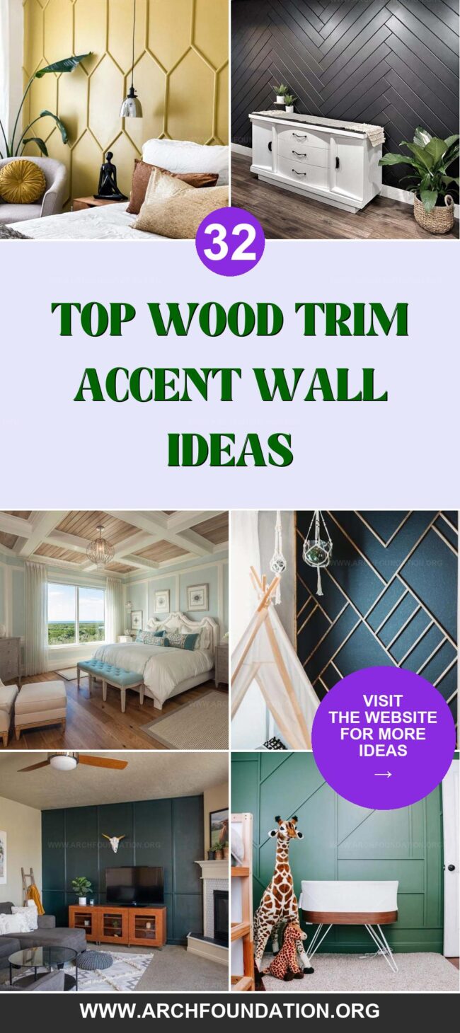 32 Inspiring Wood Trim Accent Wall Ideas for a Modern and Cozy Look