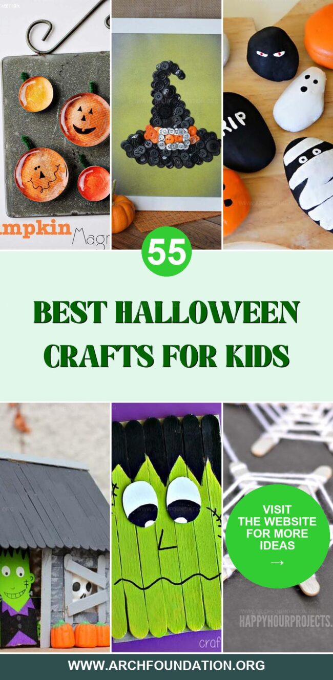 55 Halloween Crafts Kids Can Make Easily