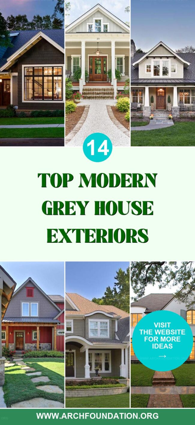 14 Modern Grey House Color Schemes for a Stylish Look