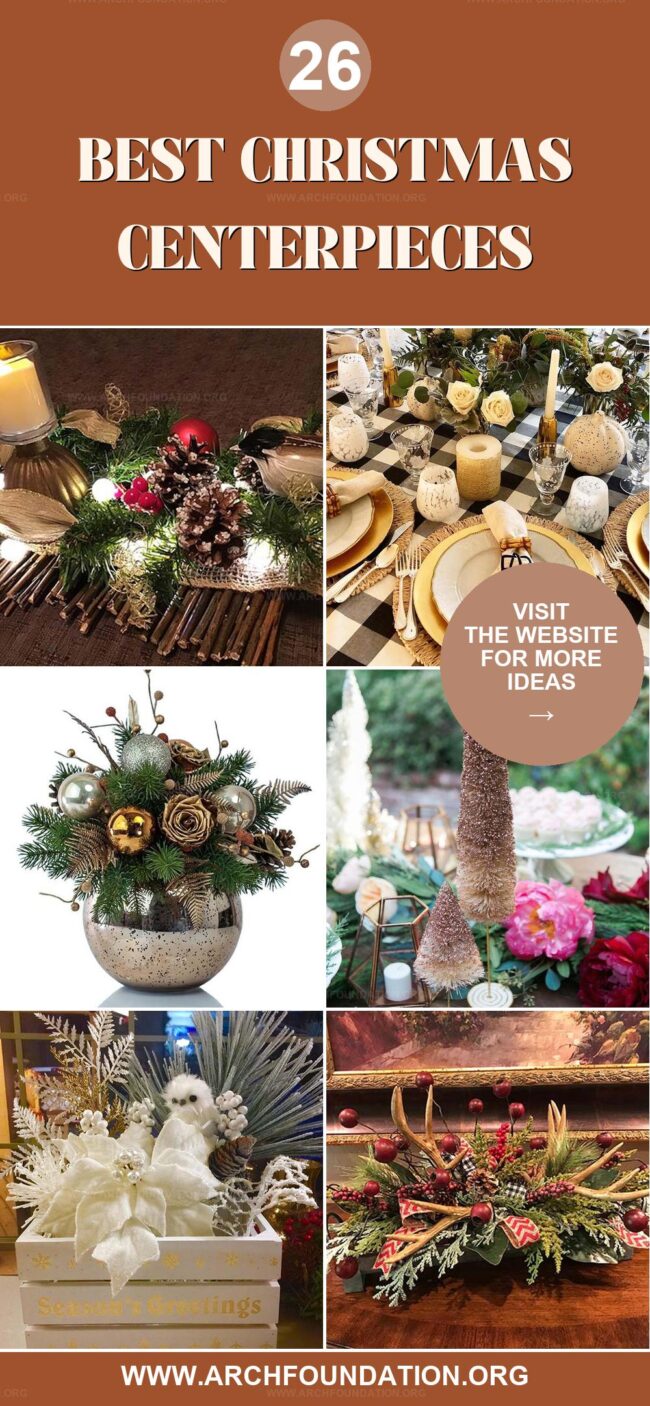 26 Stunning Christmas Centerpieces for Your Table