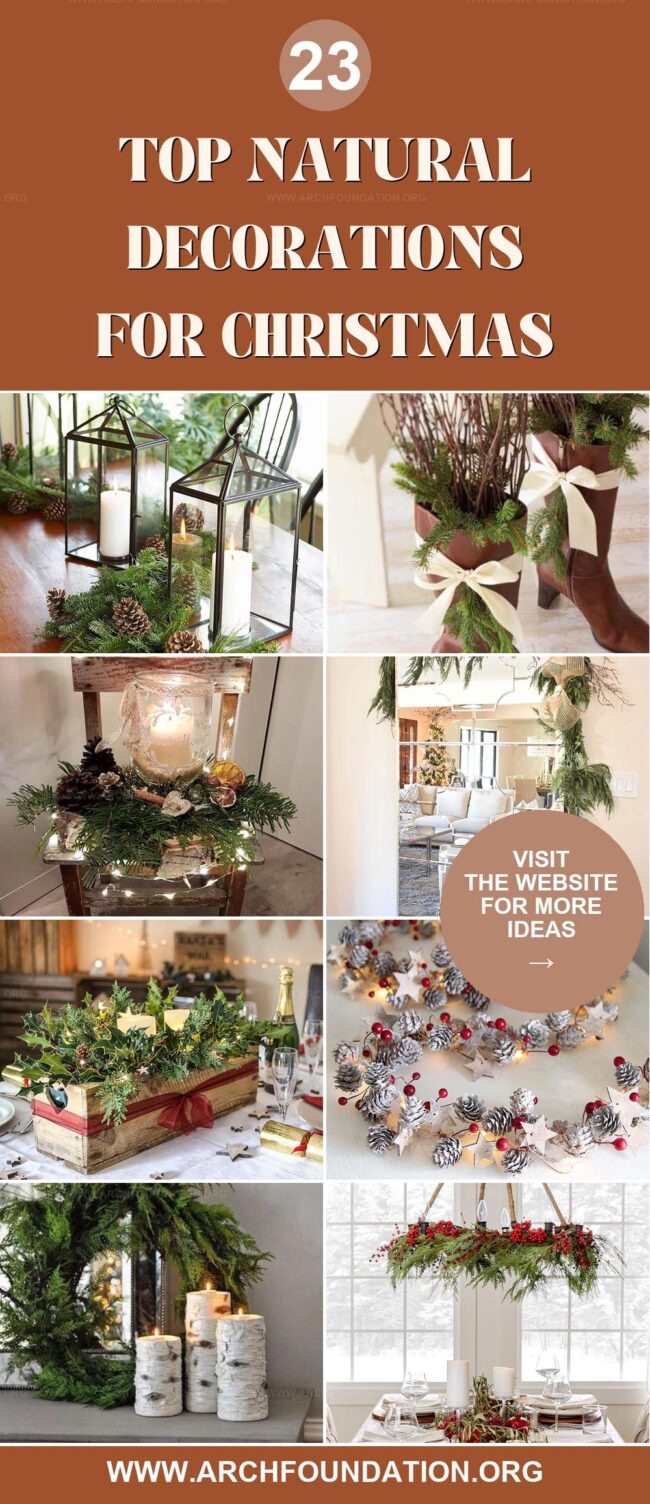 23 Stunning Natural Decorations for Christmas