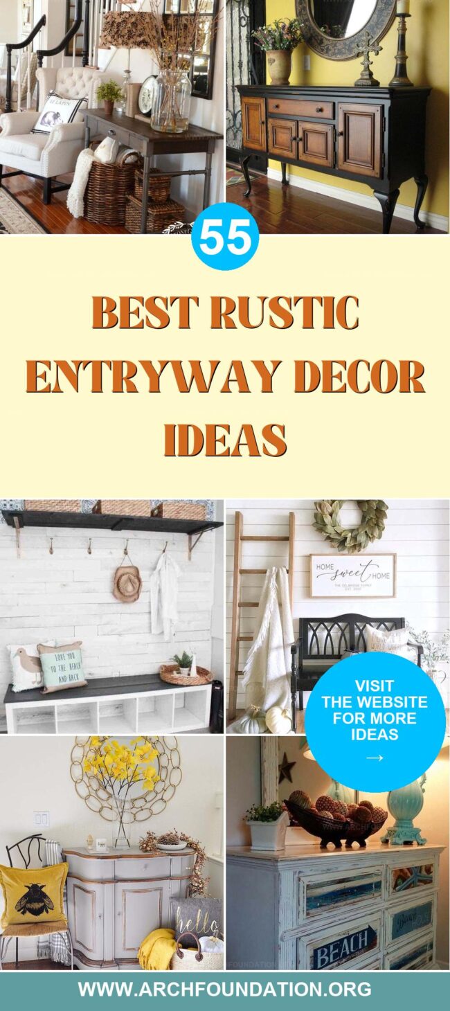 55 Rustic Ideas to Decorate Your Entryway