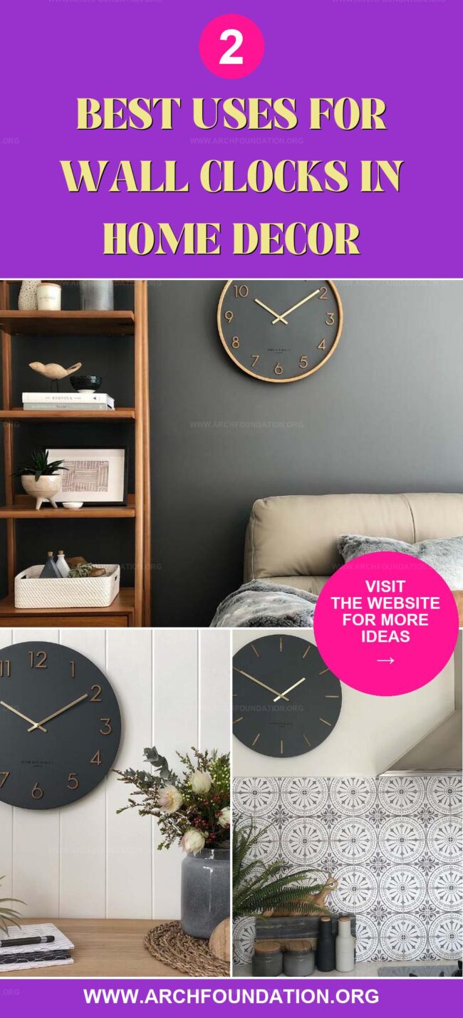 2 Creative Uses for Wall Clocks in Home Decor