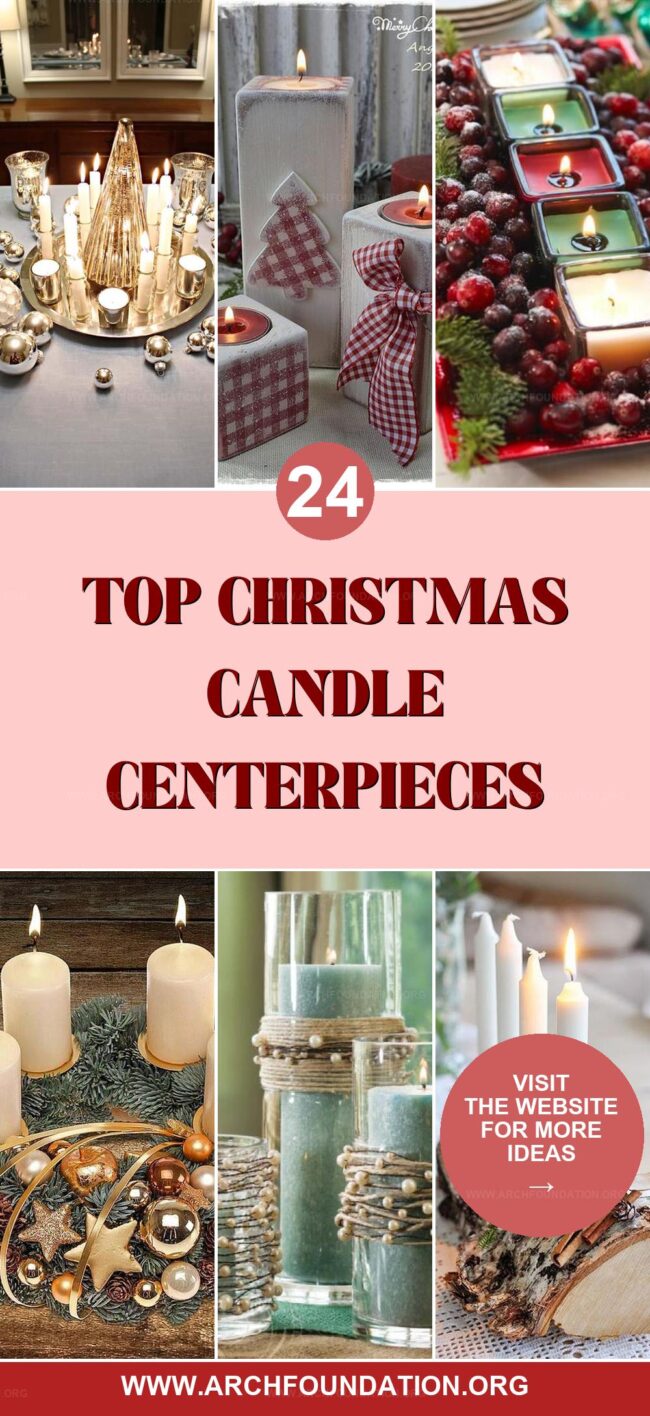 24 Christmas Candle Centerpieces That Shine