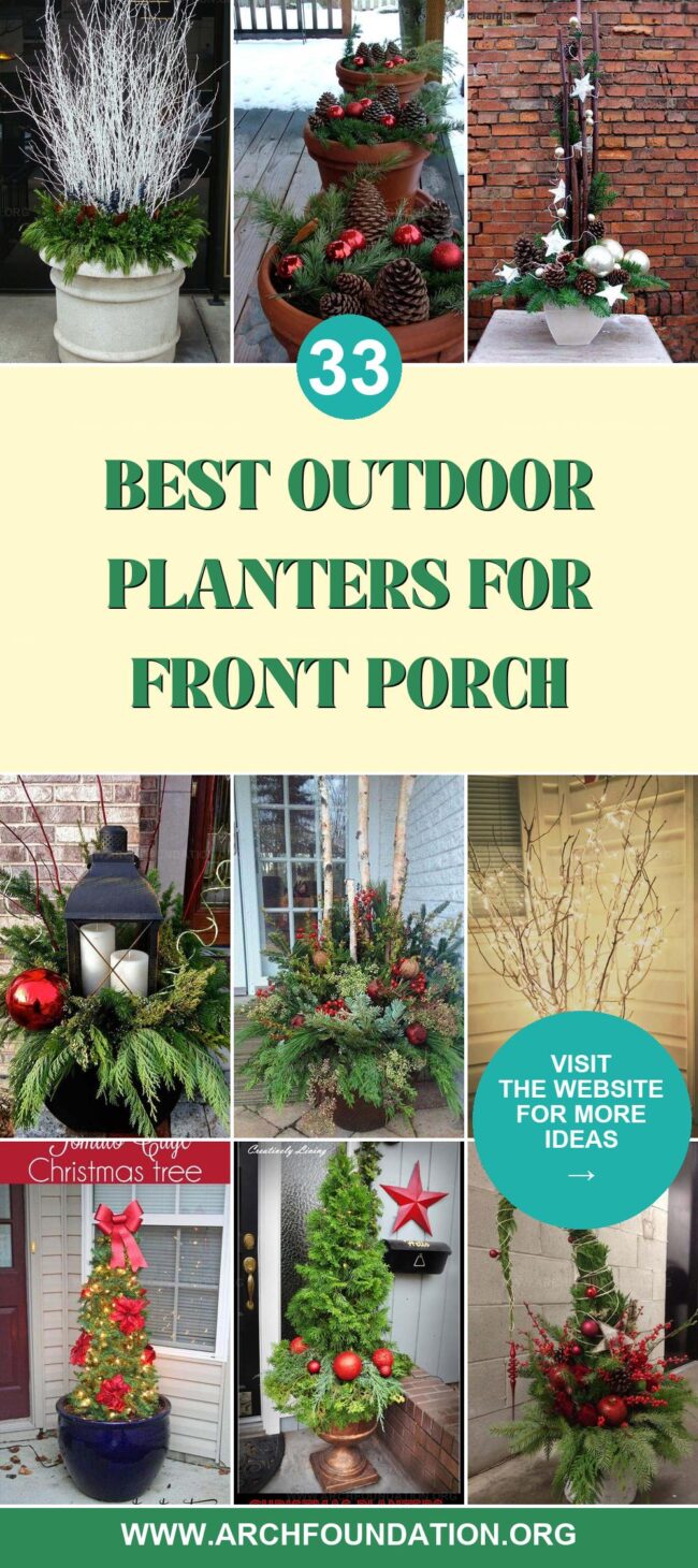 33 Joyful Outdoor Planters for Front Porch