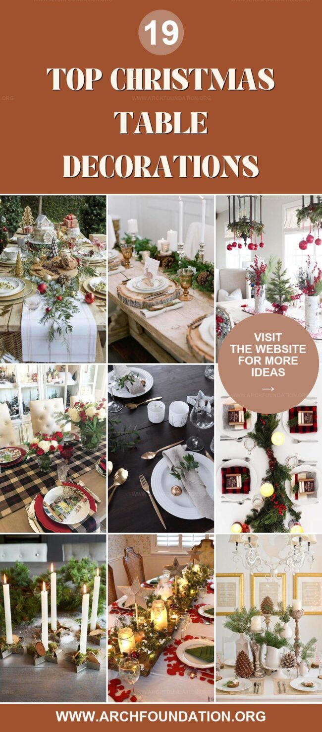 19 Christmas Table Decorations to Perfect Holiday Dinner