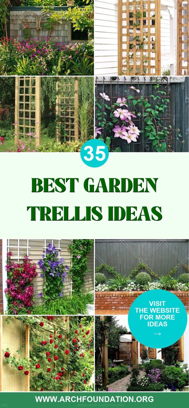 35 Best Garden Trellis Ideas to Beautify Your Space