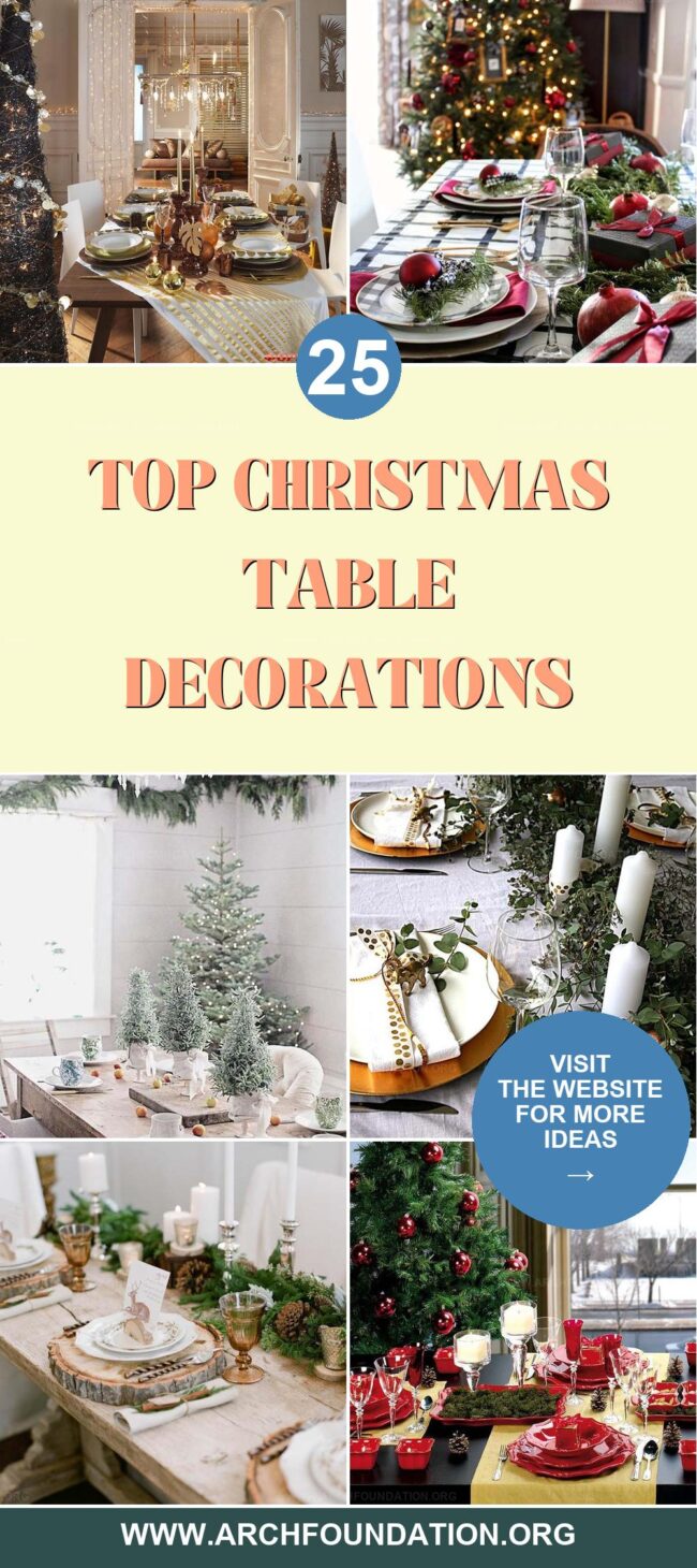 25 Stunning Christmas Table Decor Ideas