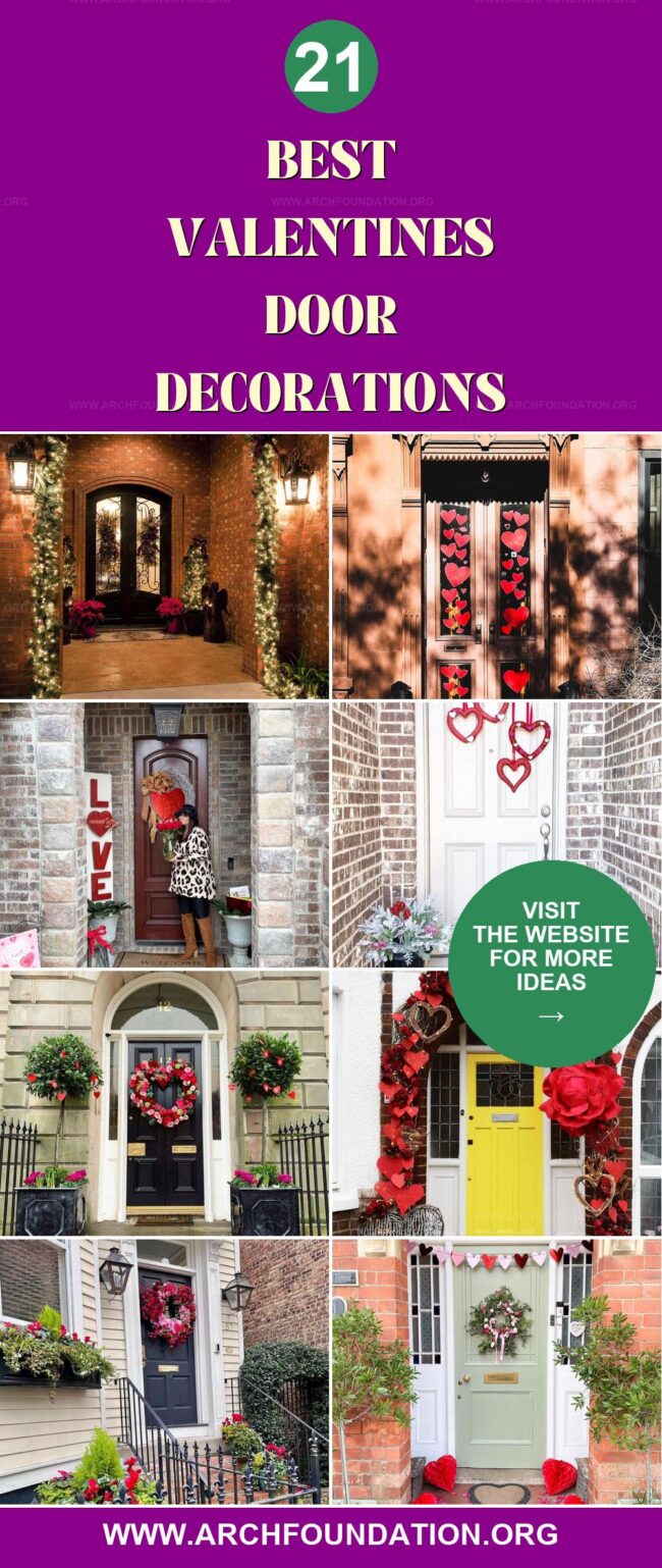 21 Valentines Door Decor Ideas to Spread Love