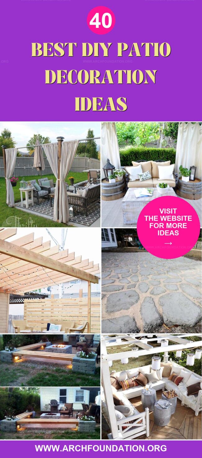 40 Creative DIY Patio Decorating Ideas for Your Oasis