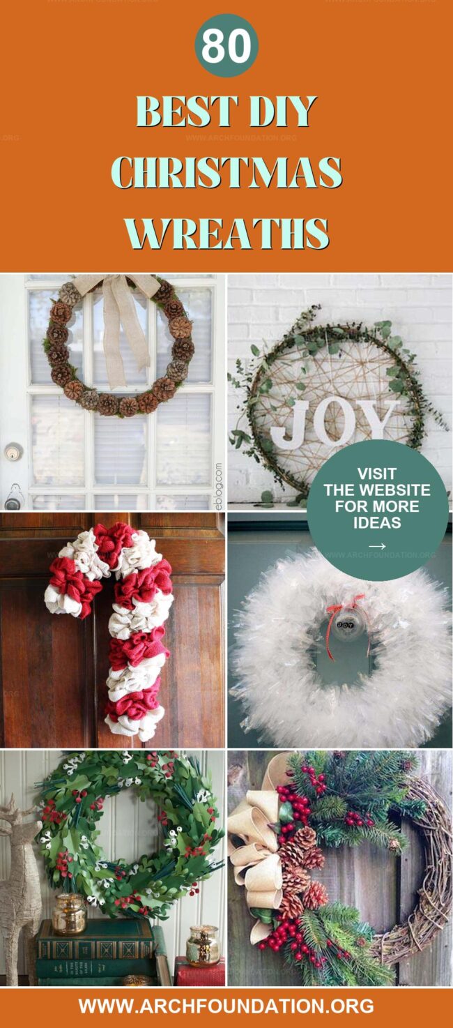 80 Eye-Catching DIY Christmas Wreaths to Craft